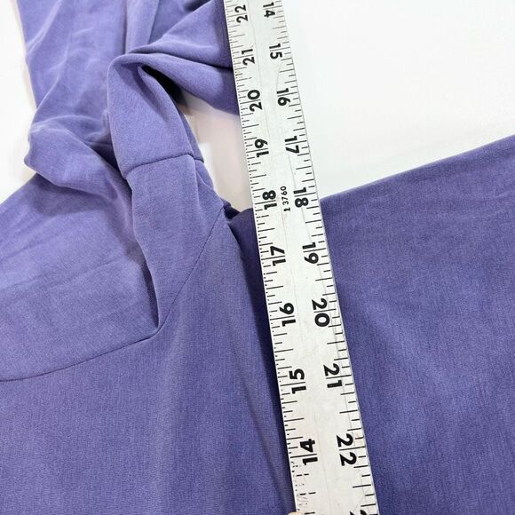Anthropologie Shift Dress Women's Medium Bell Sleeve Keyhole Purple Mini NEW - Picture 4 of 12